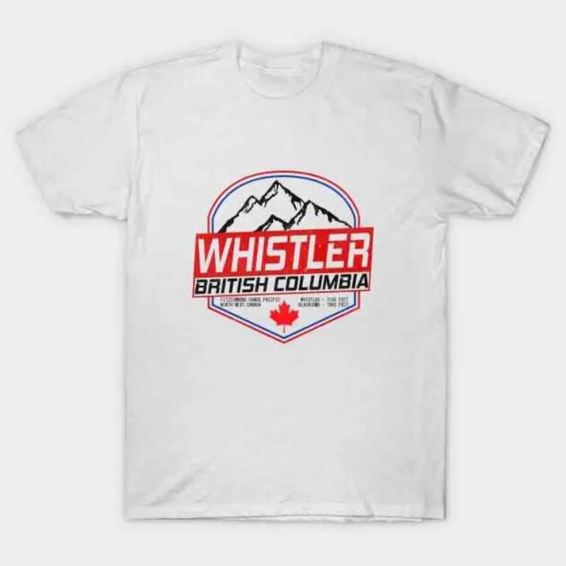 Mountain Biking Whistler - Футболка Ski Whistler B C Canada,