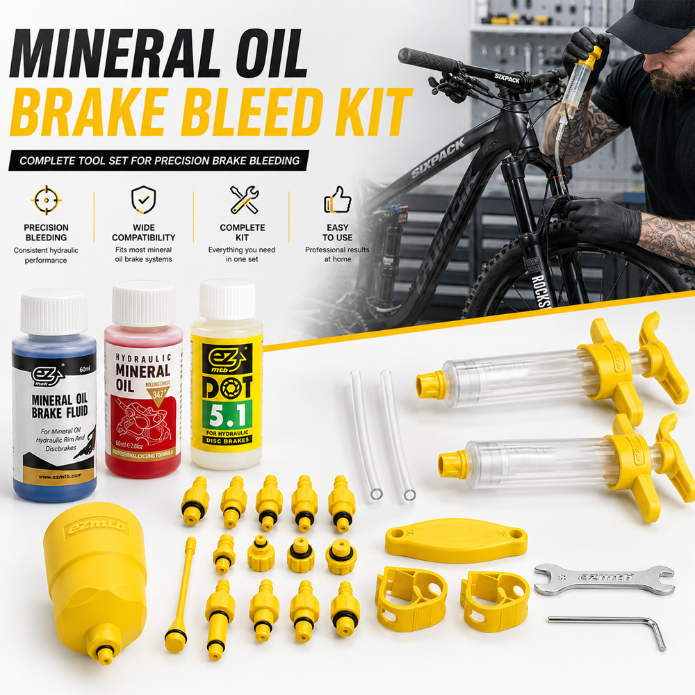 Hydraulic Brake Bleed - Минеральное масло для велосипедных тормозов, комплект