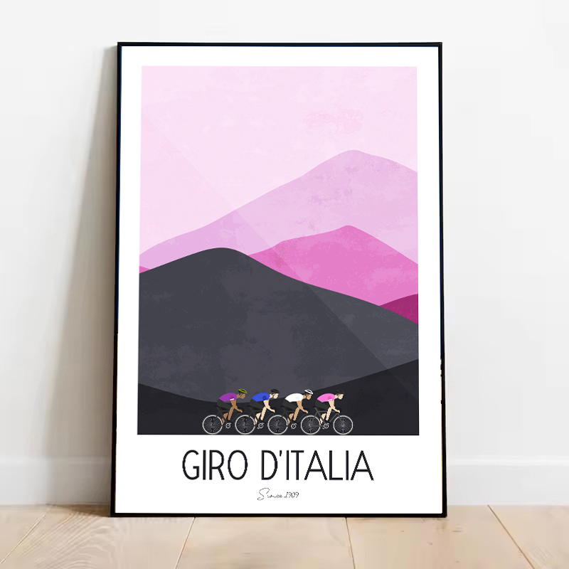 Акварельный постер с изображен – обзор и цена Mountain Biking France