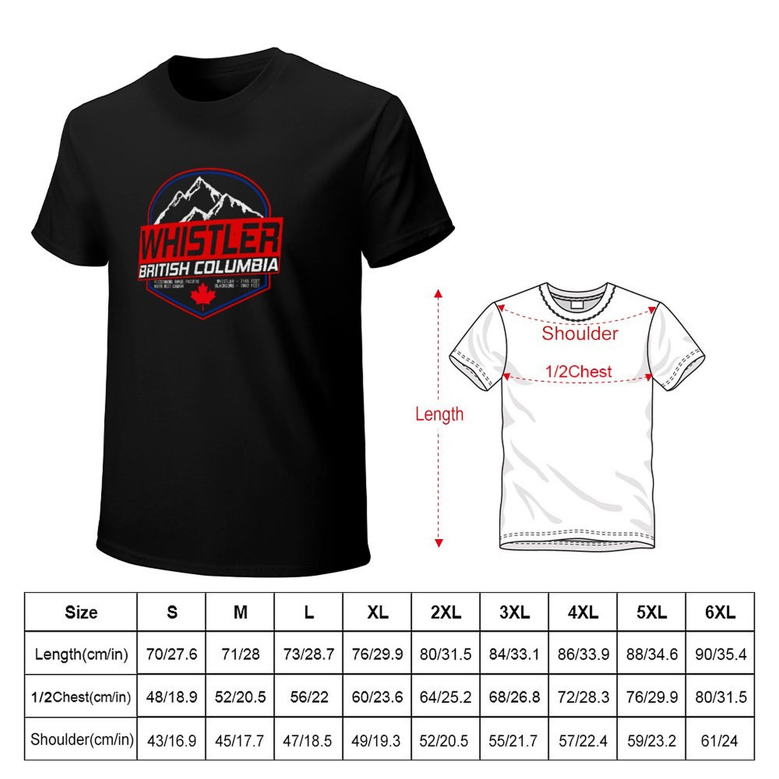 Ретро-футболка Ski Whistler, Б – обзор и цена Mountain Biking Whistler