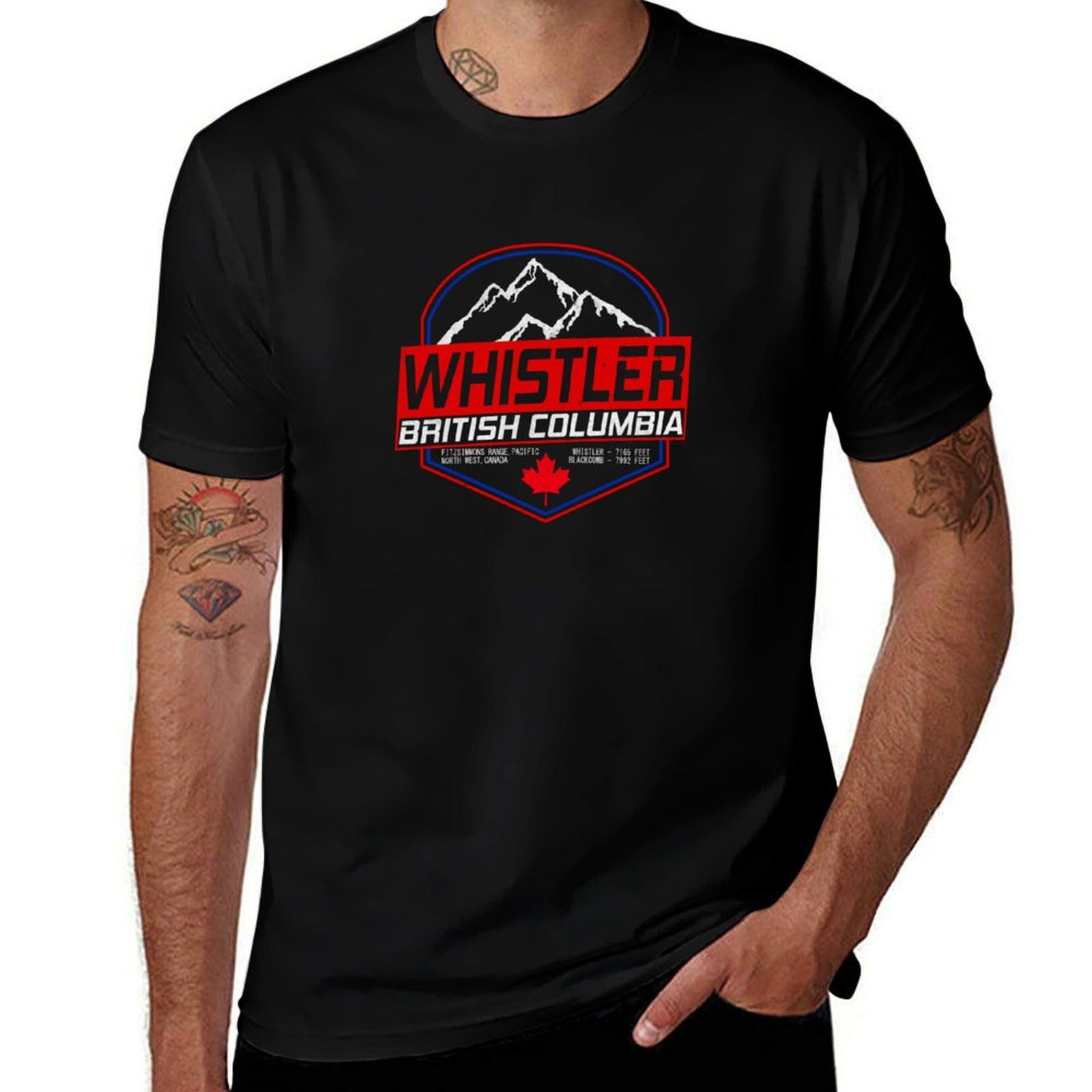 Футболка в стиле ретро Ski Whi – обзор и цена Mountain Biking Whistler